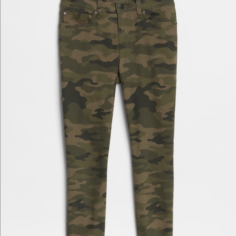 Gap army print jeans